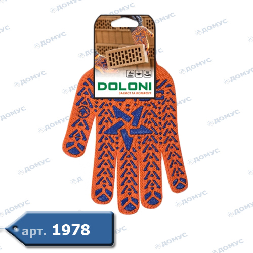 Рукавички DOLONI   (564/562/4040/4080) х/б  "Зірочка" (Україна)
