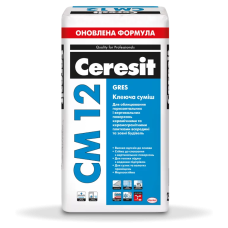 Клей для плитки CERESIT СМ-12 25,0кг. (універсальний) (Україна)